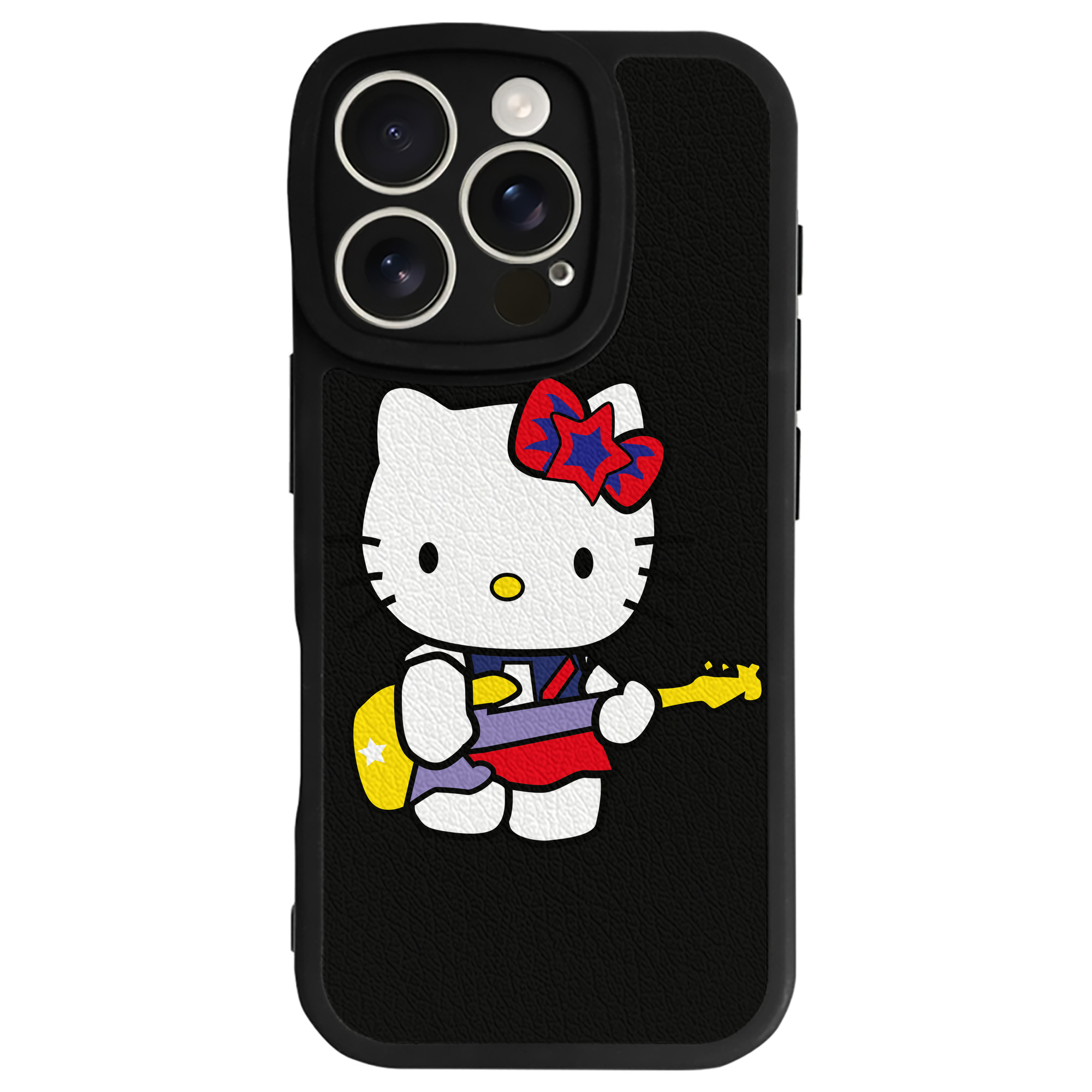 （画像用） Hello Kitty ハローキティ 【iPhone 16シリーズ対応】シリコンスマホケース（レザー調） 材質：シリコン